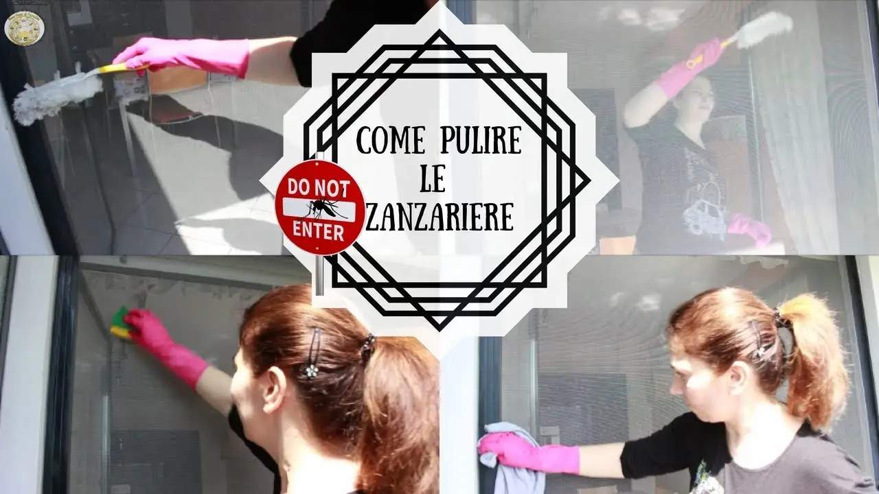 Zanzariere sporche e piene di polline: come pulirle senza smontarle